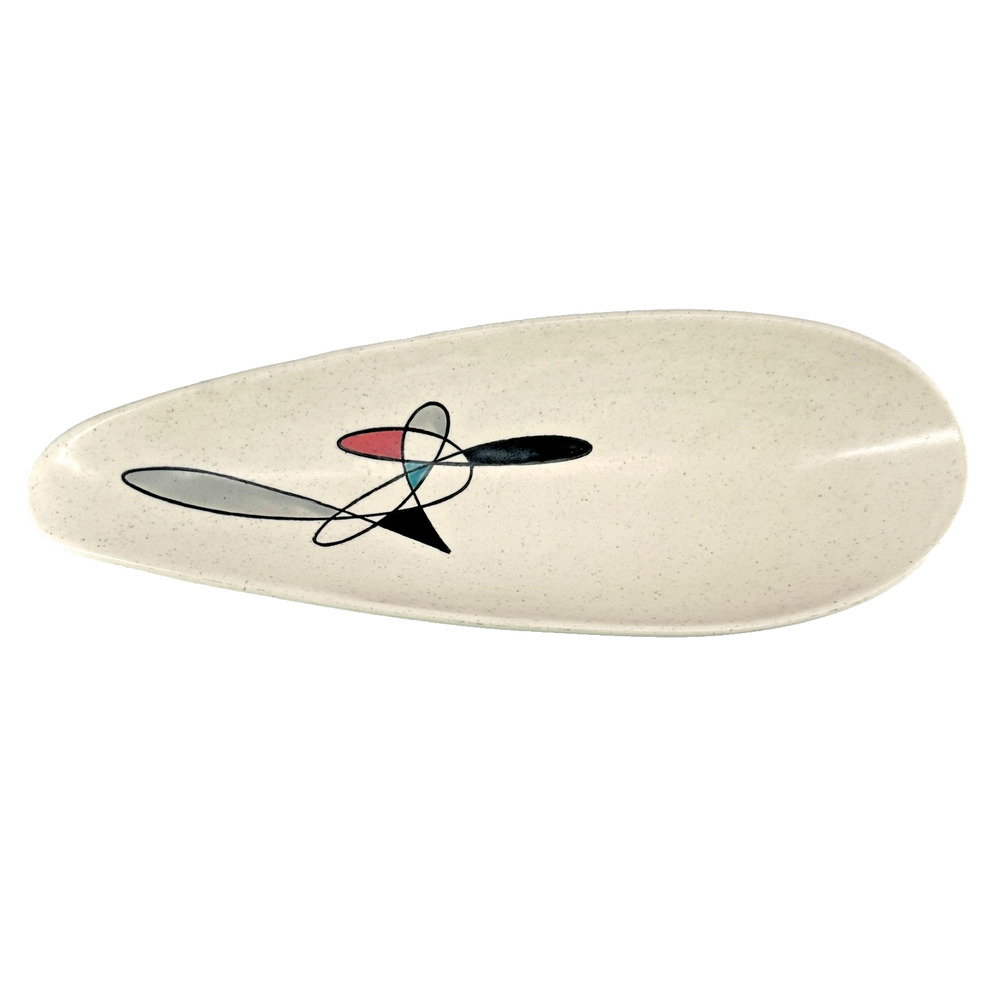 Vintage MCM Metlox Poppytrail Freeform California Narrow Asparagus Serving Dish